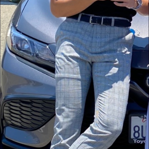 H&M Strip Design Dress Pants Skinny Fit - Picture 6 of 6